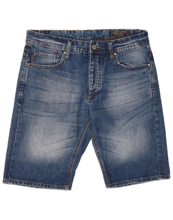 Shorts jeans masculino Jack & Jones médio W32 algodão azul