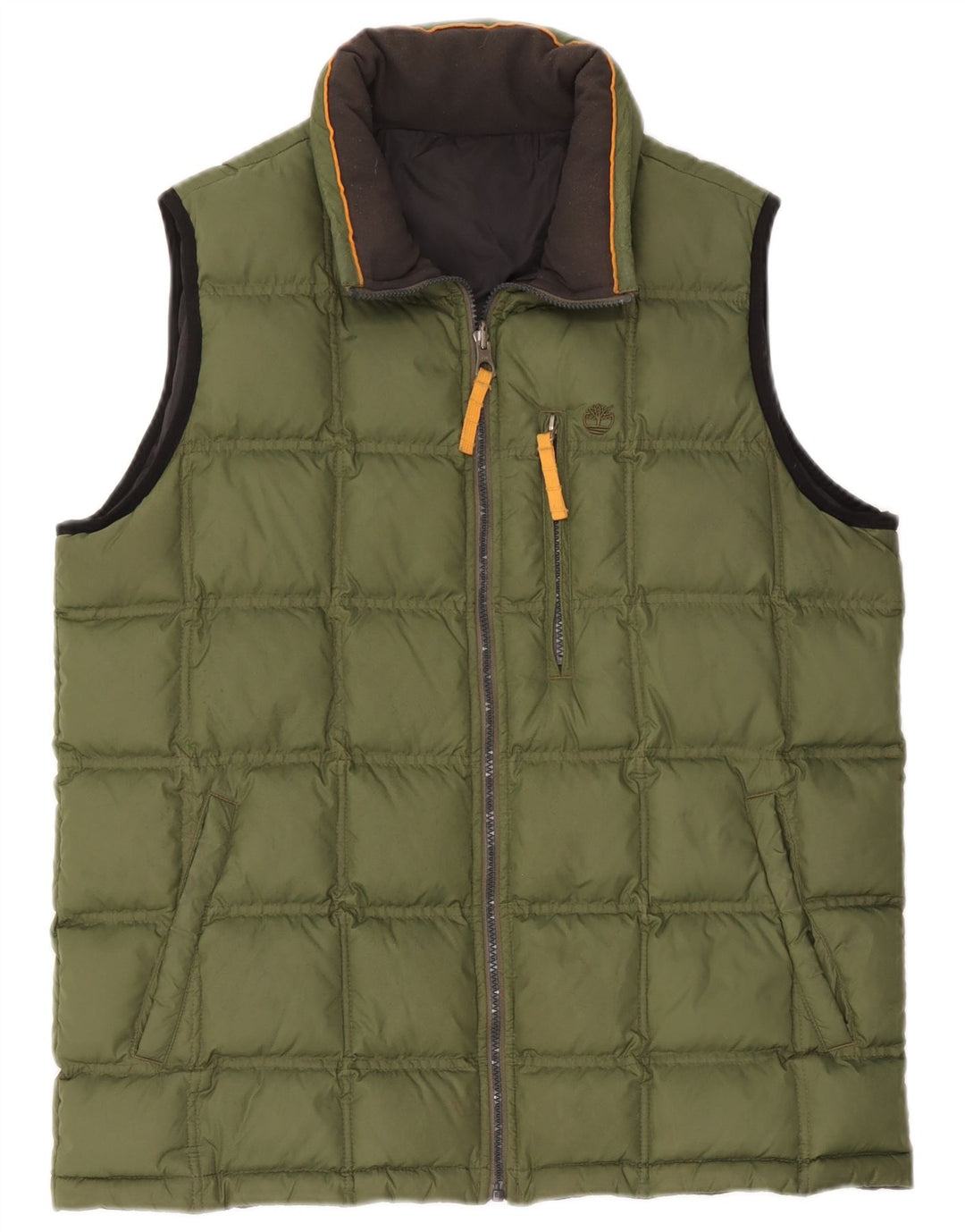 Colete acolchoado masculino Timberland UK 40 grande verde