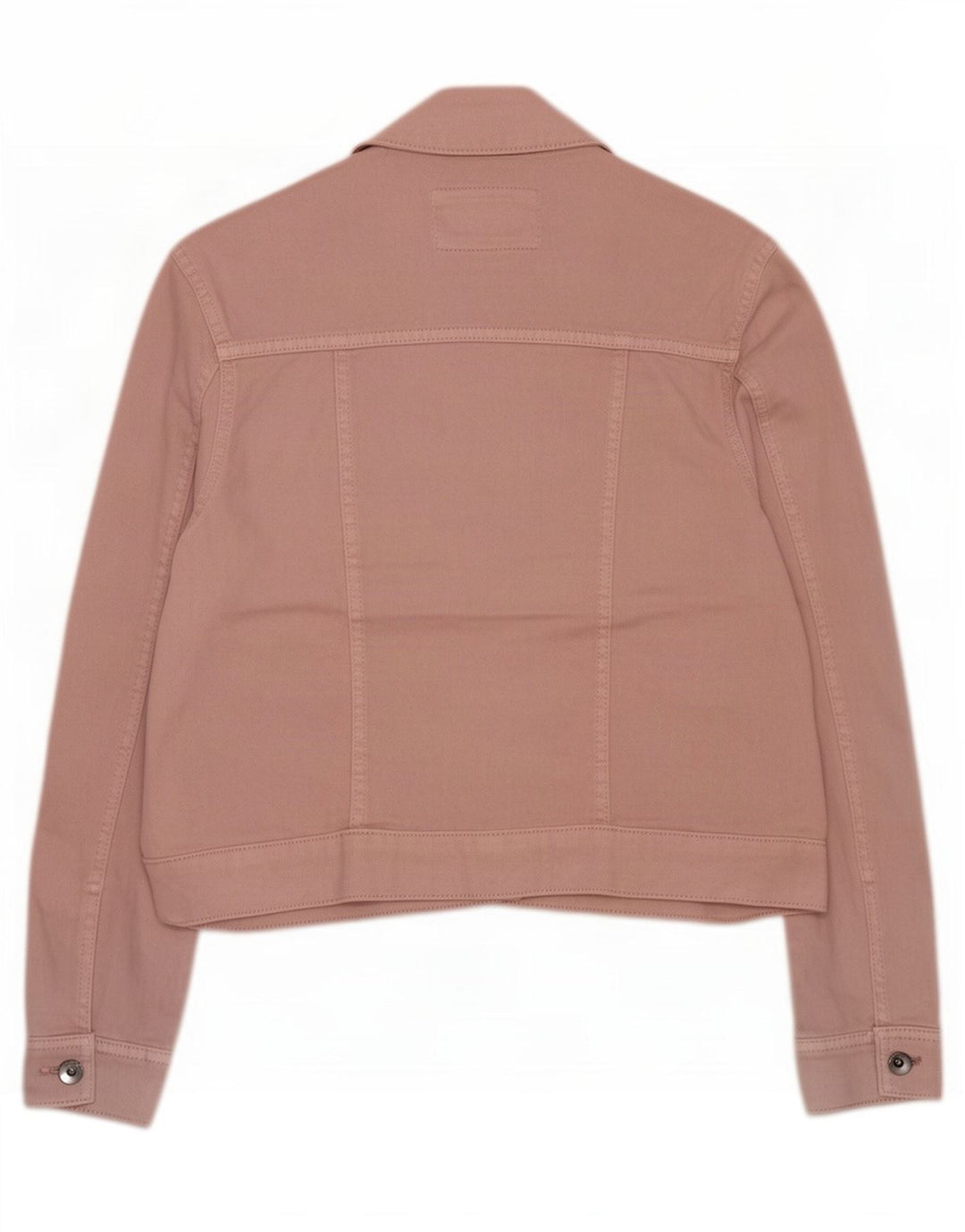Jaqueta jeans feminina Marks & Spencer UK 14 grande algodão rosa
