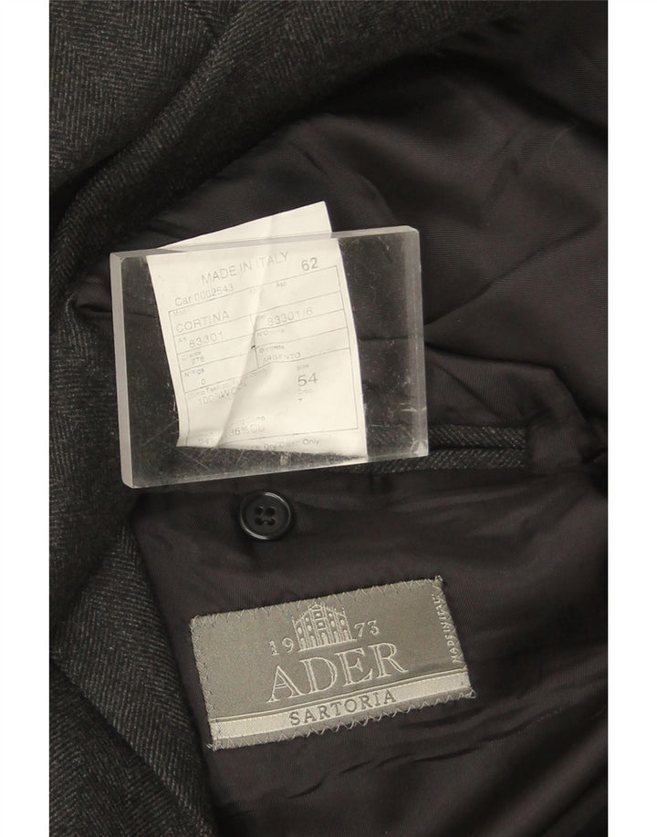 Sobretudo masculino Ader Double Breasted IT 54 2XL lã cinza