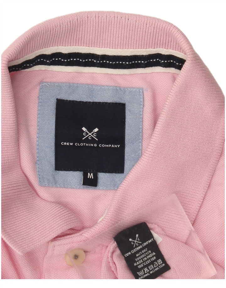 Camisa polo masculina J. Crew algodão rosa médio