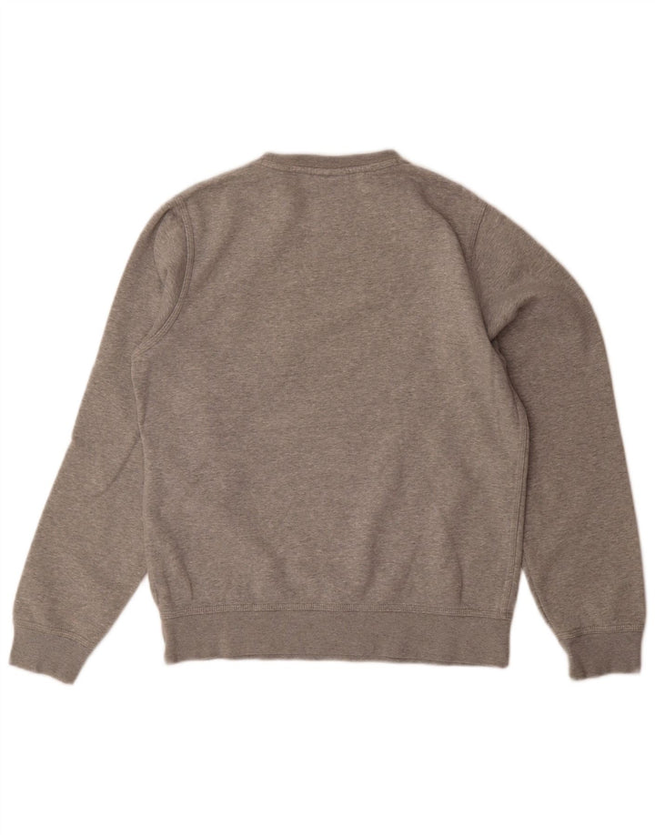 Moletom masculino Nike Jumper pequeno cinza manchado de algodão