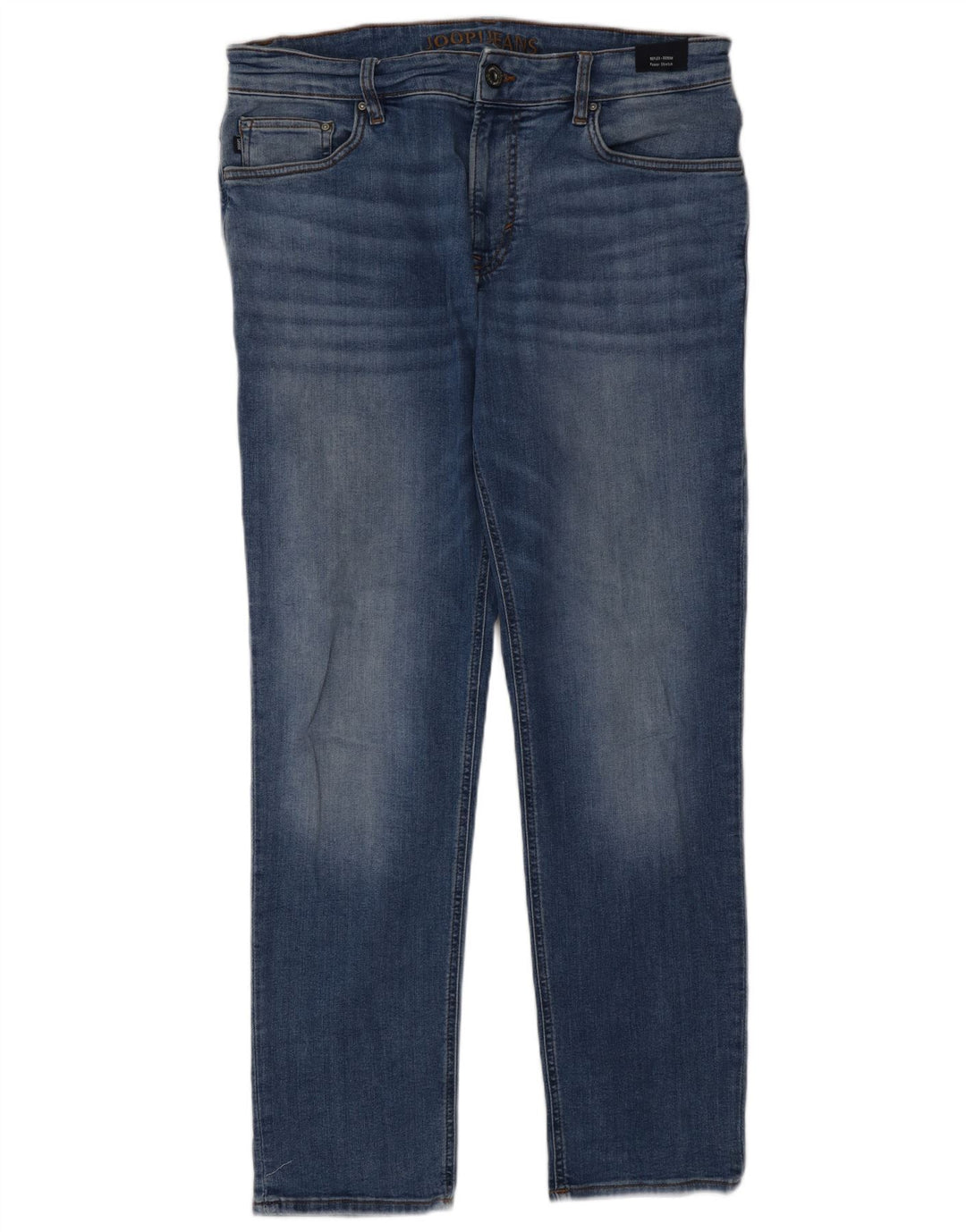 Joop Mens Modern Fit Straight Jeans W34 L30 Azul Algodão