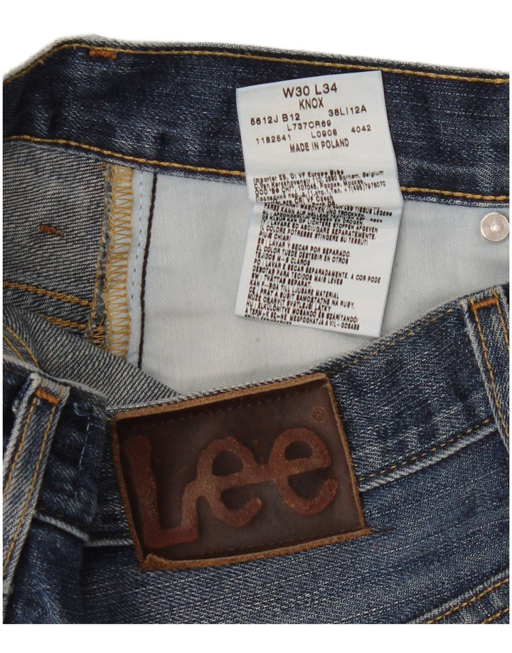 Lee Womens Knox Bootcut Jeans W30 L34 Azul Algodão