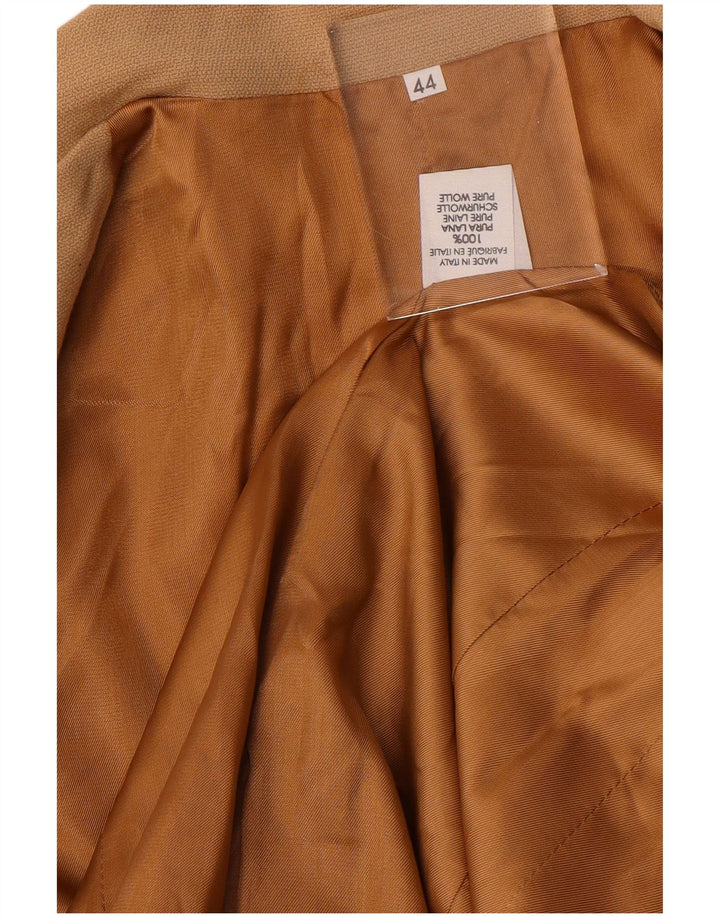 Jaqueta Blazer Feminina Vintage Longline 4 Botões IT 44 Bege Médio