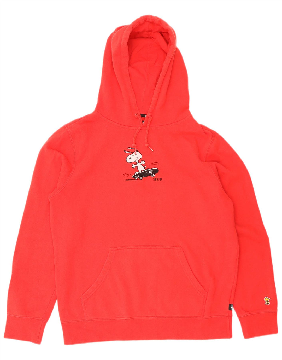Suéter masculino HUF Peanuts com capuz gráfico médio algodão vermelho