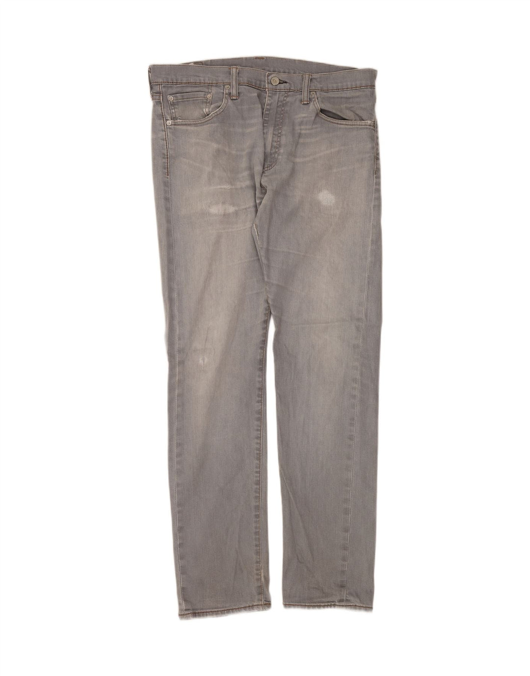 LEVI'S Masculino 508 Distressed Tapered Jeans W33 L32 Algodão Cinza