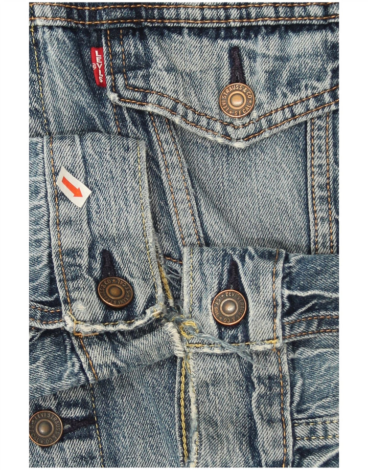 Jaqueta jeans masculina Levi's UK 38 algodão azul médio