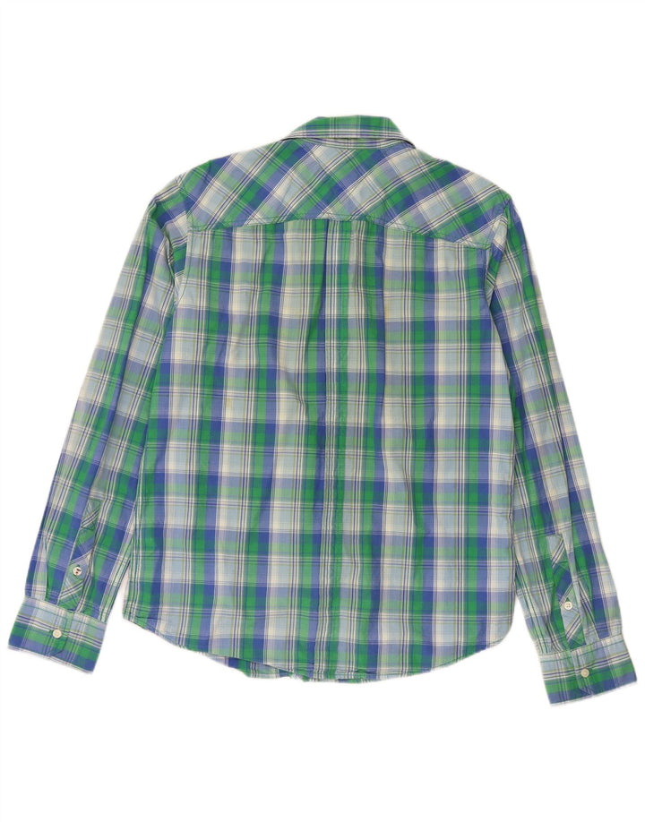 Camisa masculina TOMMY HILFIGER grande algodão xadrez multicolorido