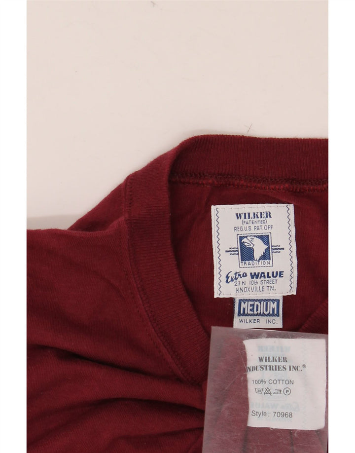 Camiseta masculina gráfica WILKER de algodão marrom médio