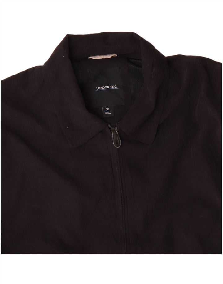 Jaqueta bomber masculina LONDON FOG UK 42 XL azul marinho poliéster