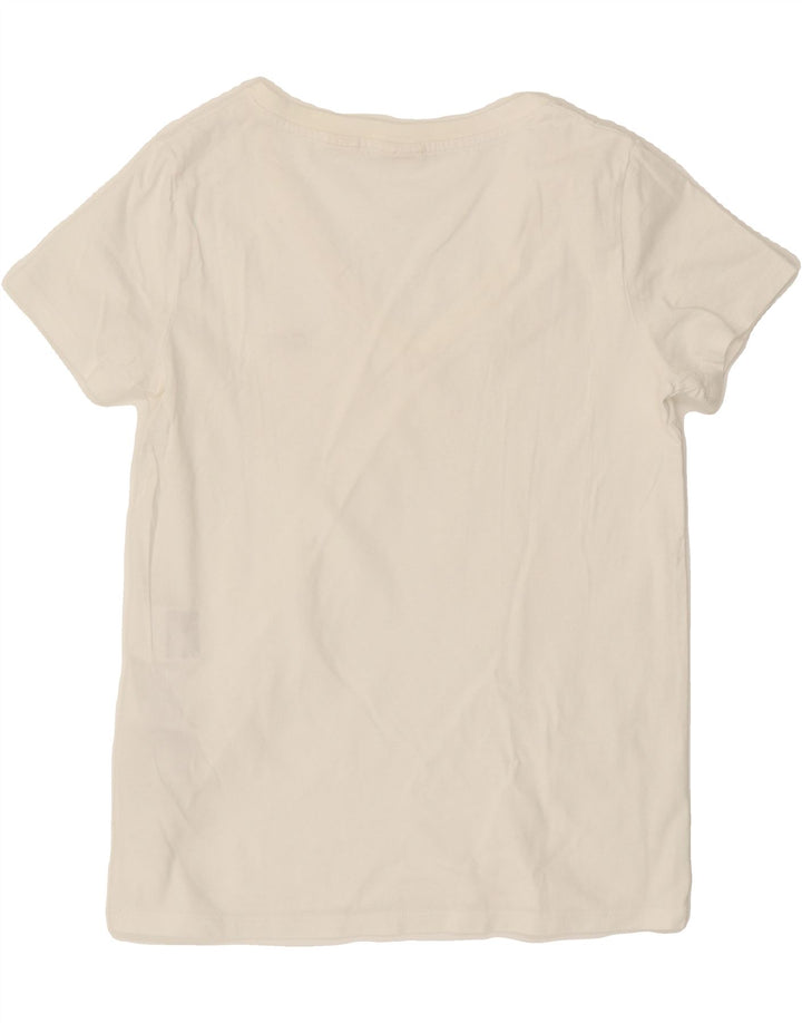 LEVI'S Womens T-Shirt Top UK 6 XS White Cotton Vintage Levi's and Second-Hand Levi's from Messina Hembry 