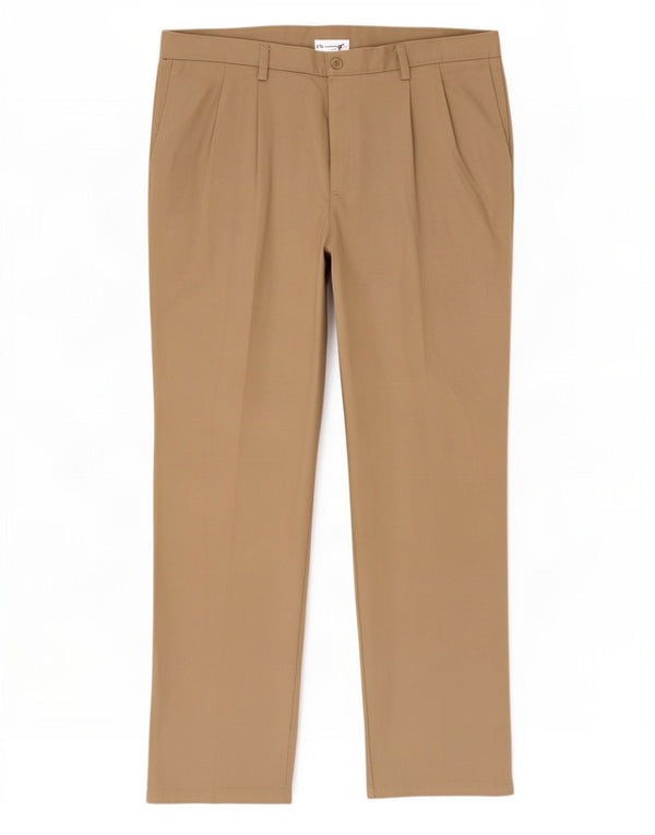 Calças masculinas Dockers Pegged Classic Fit Chino W42 L34 Algodão Bege