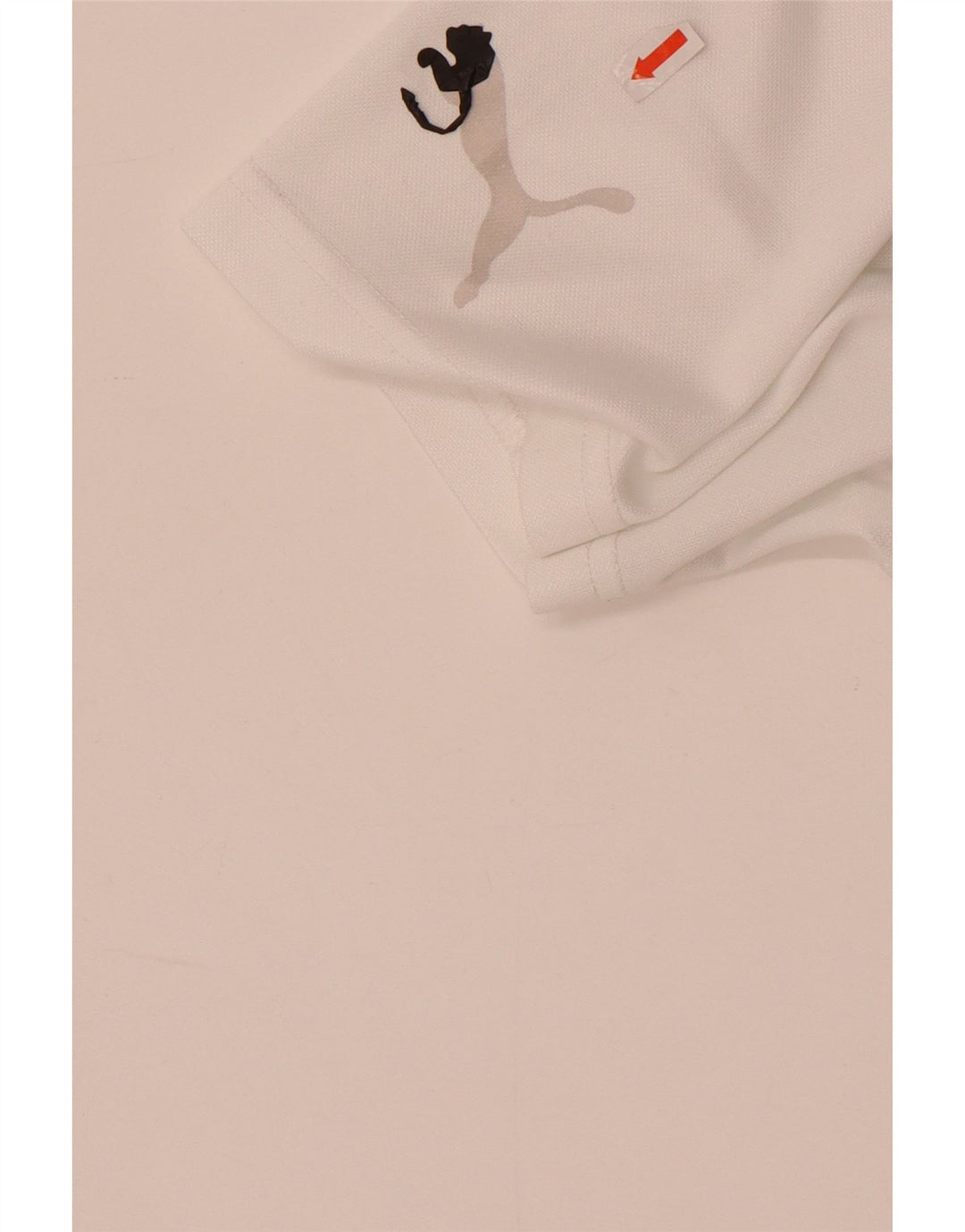 Puma Mens Graphic T-Shirt Top Médio Poliéster Branco