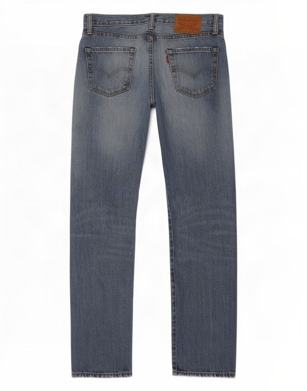 Levi's Masculino 504 Straight Jeans W30 L32 Azul Algodão