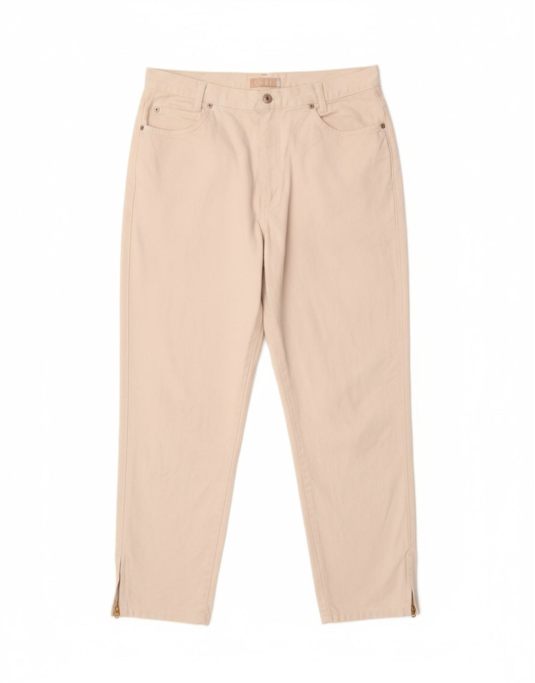 Jeans cônicos masculinos VINTAGE W34 L27 algodão branco