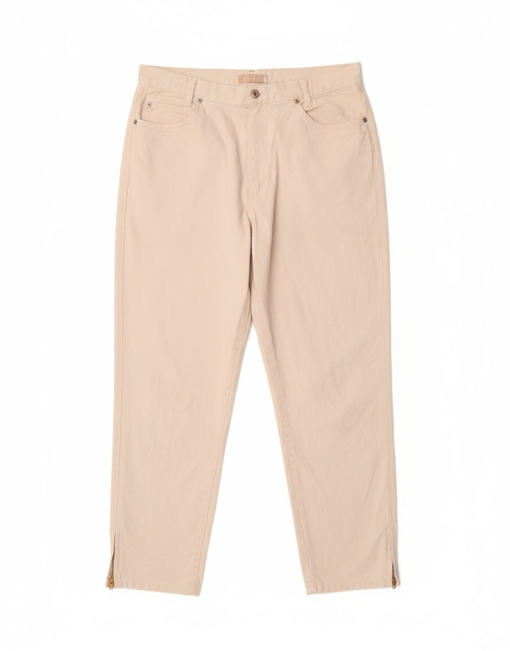 Jeans cônicos masculinos VINTAGE W34 L27 algodão branco