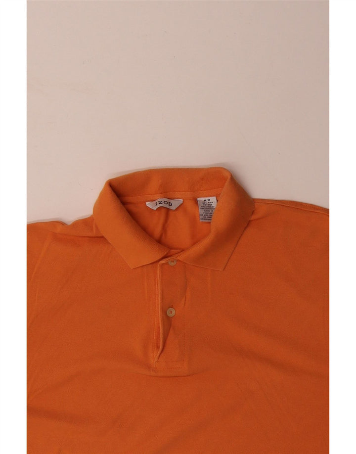Camisa polo masculina IZOD algodão laranja médio
