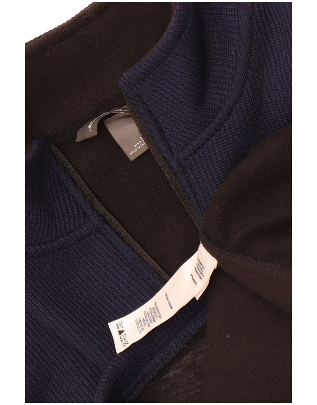 Jaqueta masculina de treino Eddie Bauer grande poliéster colorblock azul marinho