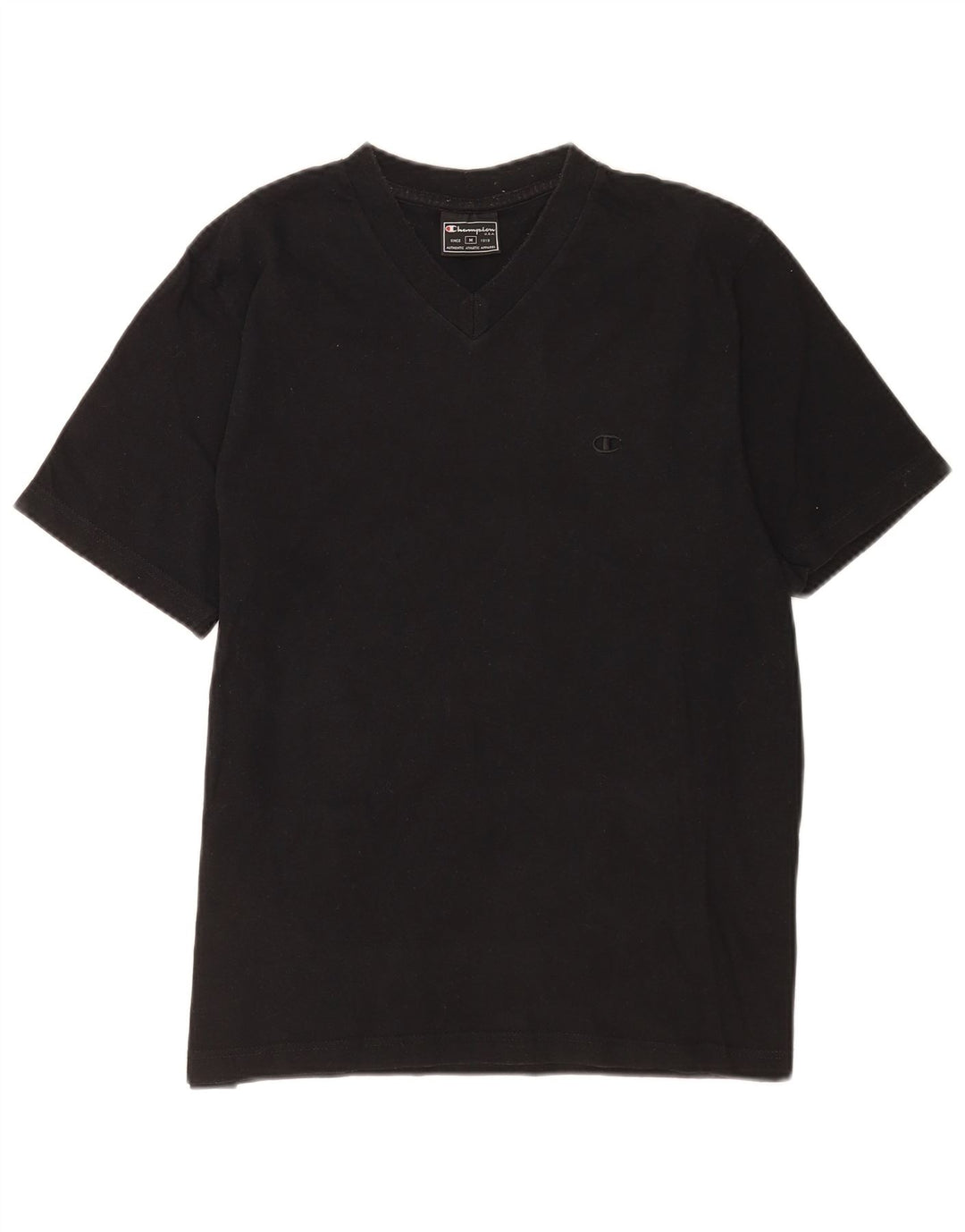 Camiseta masculina Champion de algodão preto médio