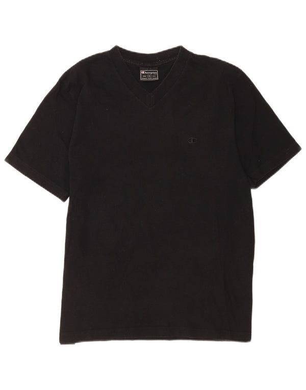 Camiseta masculina Champion de algodão preto médio