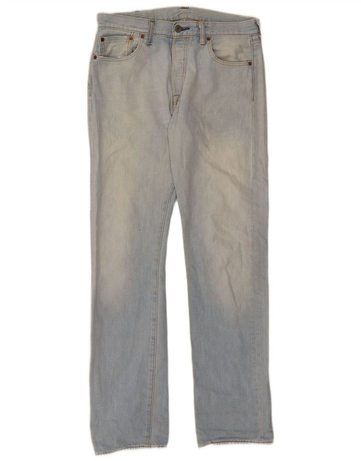 Levi's Masculino 501 Straight Jeans W30 L32 Azul Algodão