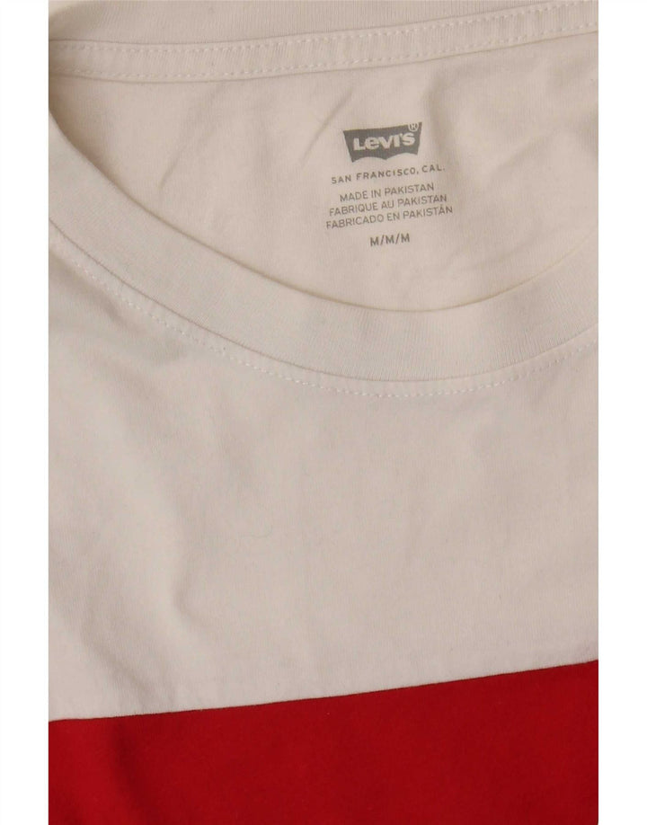 Camiseta feminina gráfica Levi's Top UK 14 Medium White Colourblock