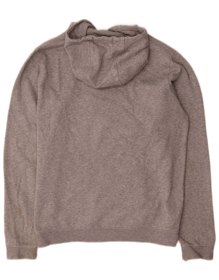 Jumper com capuz gráfico masculino Nike médio cinza algodão