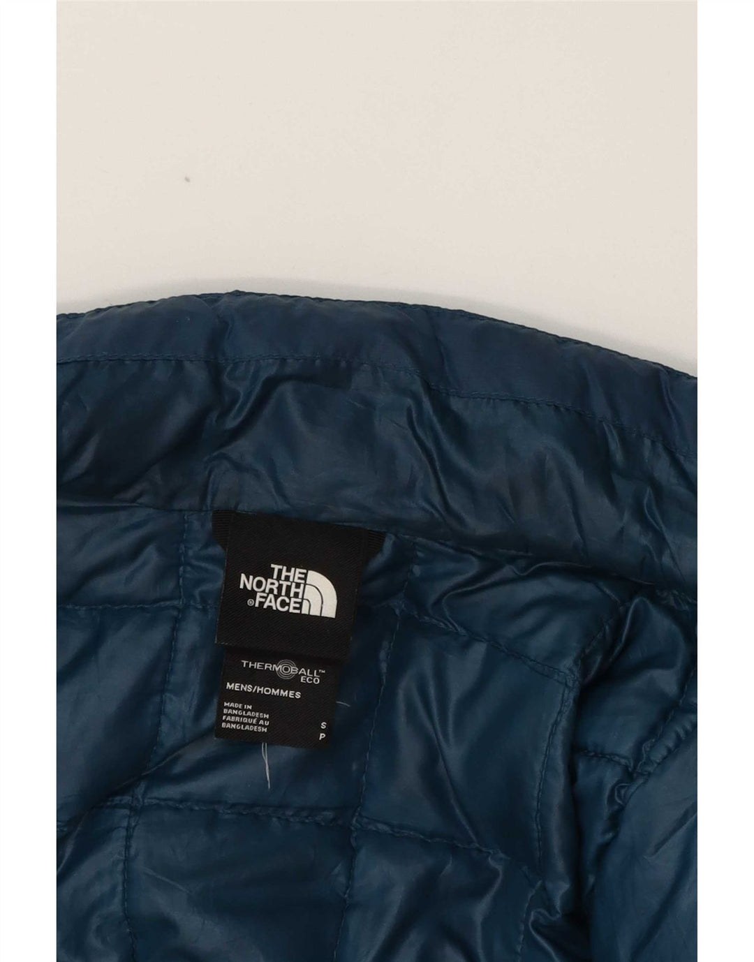 Jaqueta acolchoada masculina The North Face UK 36 poliéster azul pequeno