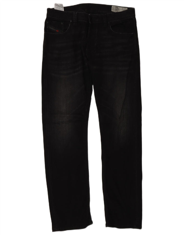 Jeans retos masculinos Diesel W34 L32 algodão preto