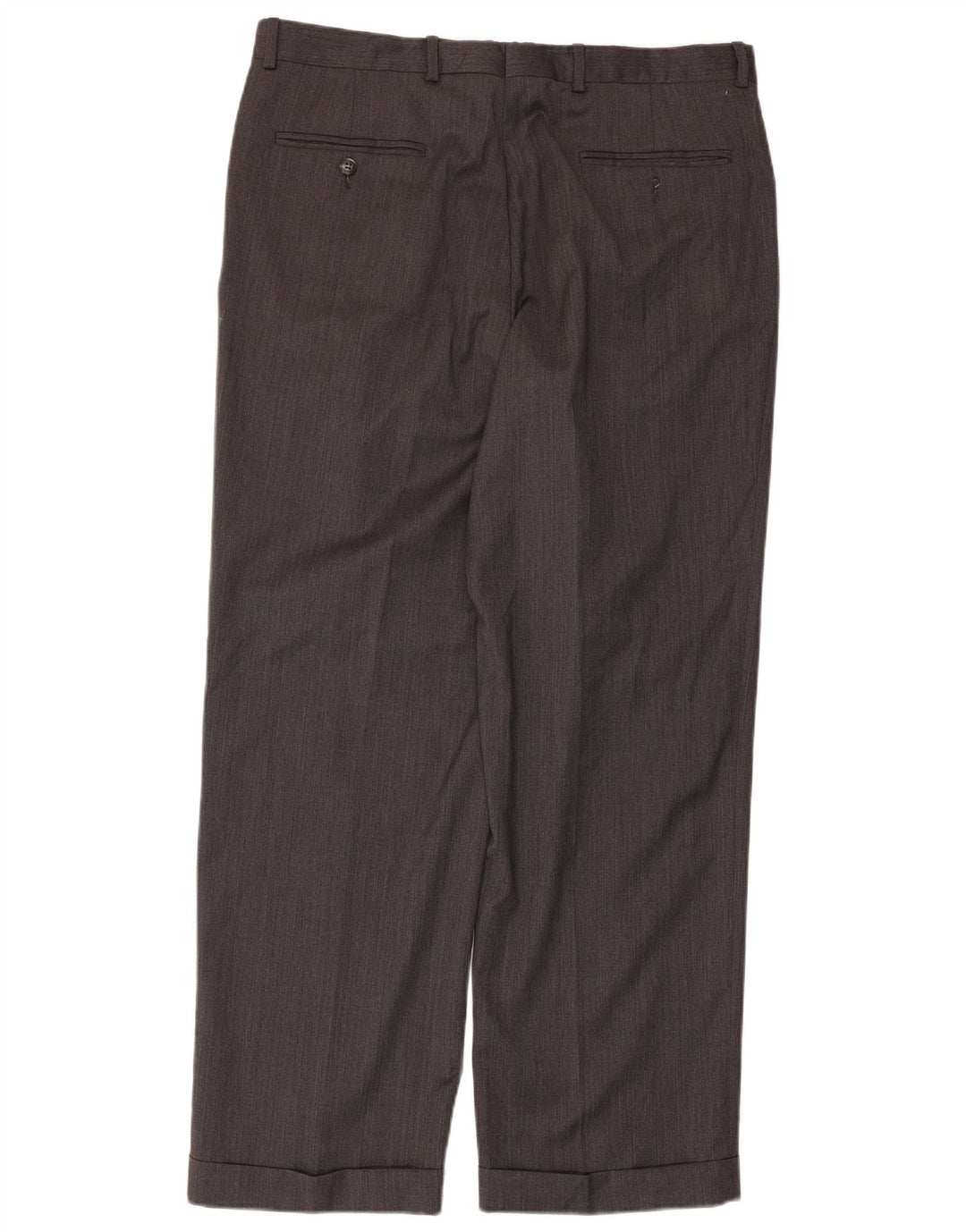 Calça masculina Izod Pegged Suit W36 L30 lã cinza