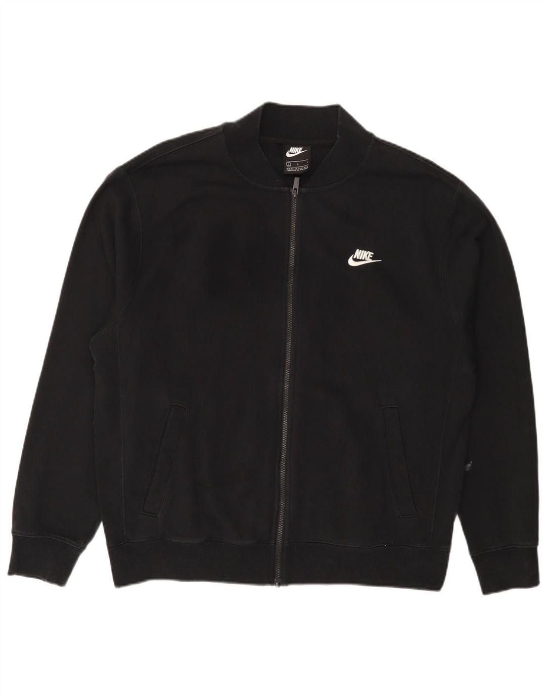 Nike Mens Treino Top Jaqueta Grande Algodão Preto