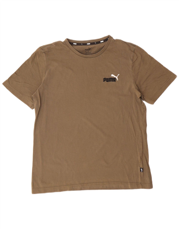 Camiseta masculina PUMA Top médio cáqui