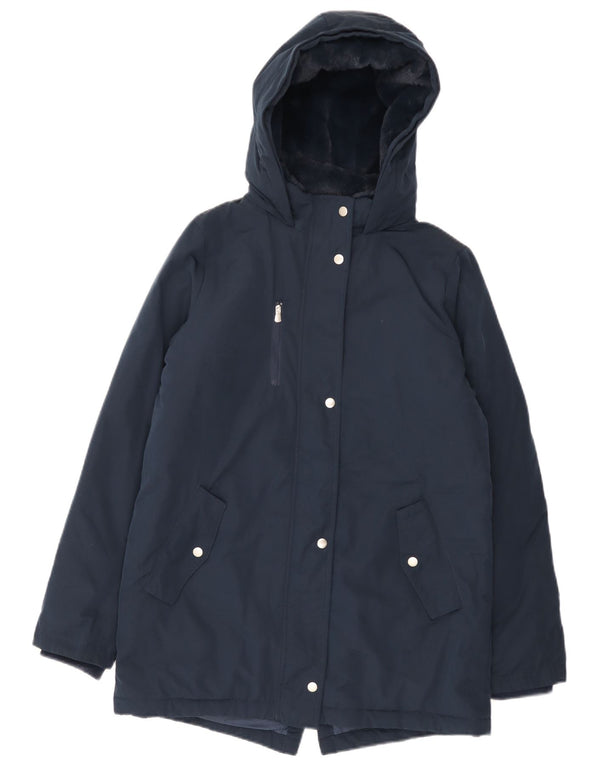 Jaqueta Parka com capuz para meninas Marks & Spencer 13-14 anos azul marinho