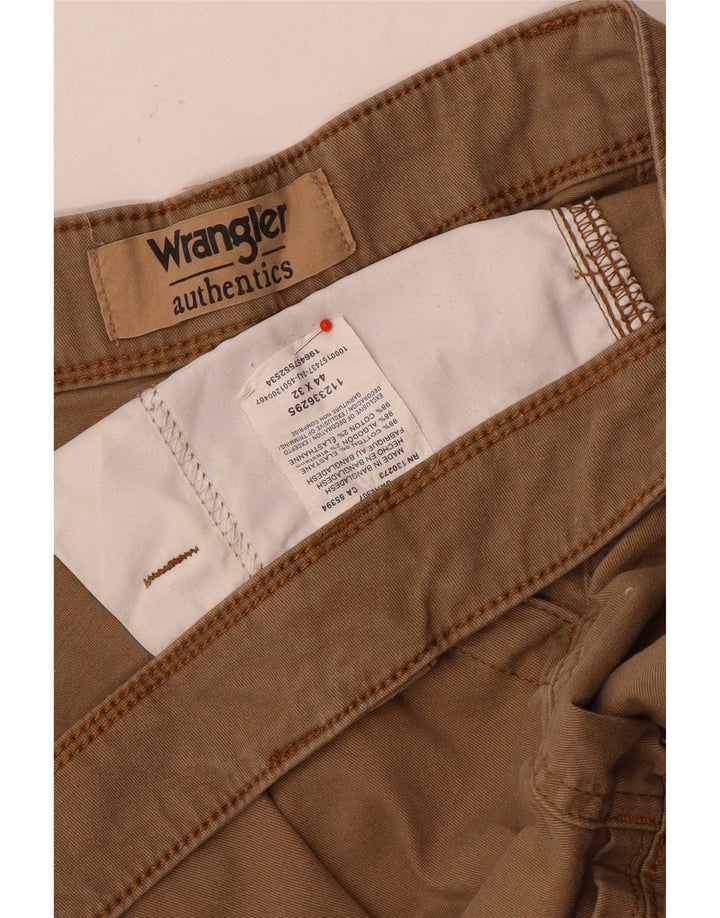 Calça Wrangler masculina reta cargo W44 L32 algodão marrom