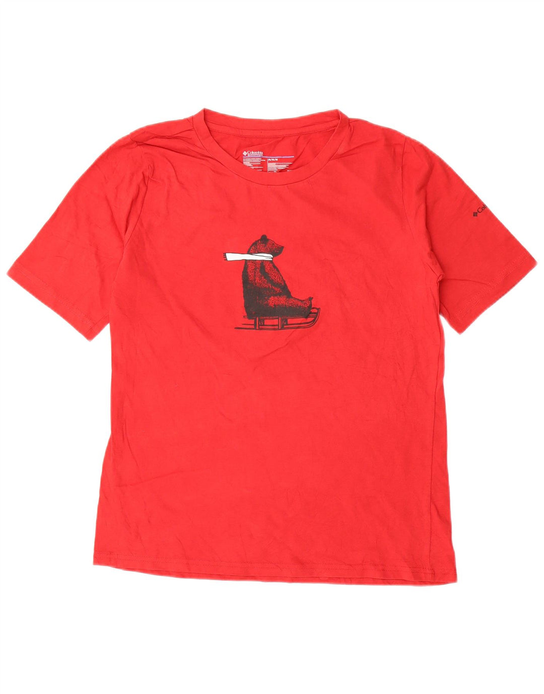 Camiseta Columbia Masculina Graphic Top Médio Algodão Vermelho