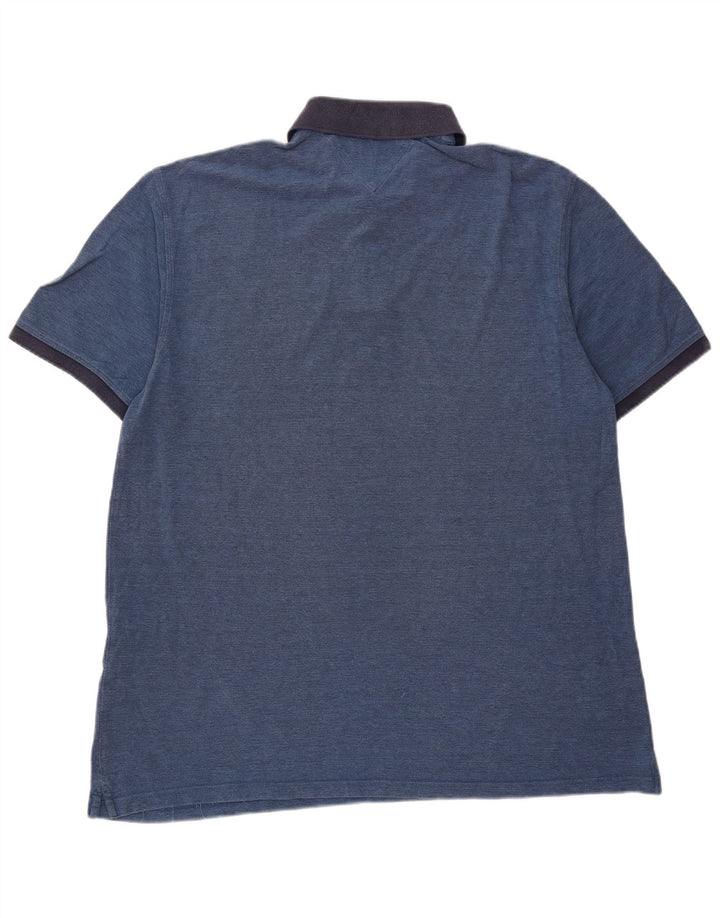 Camisa polo masculina de rugby Tommy Hilfiger 2XL azul
