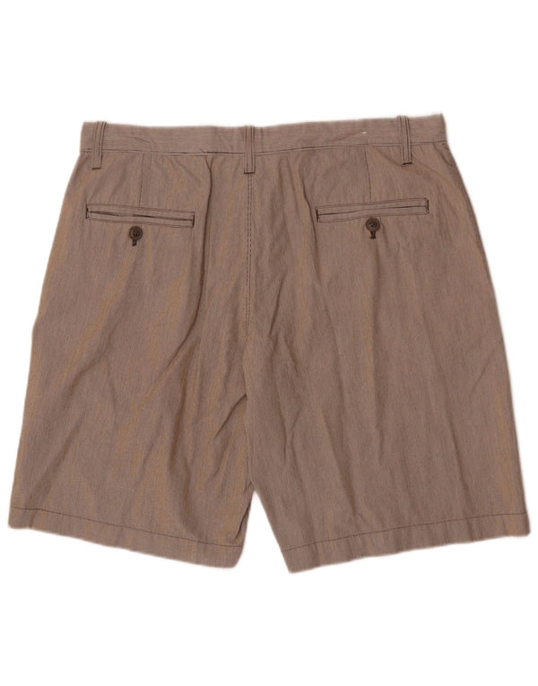 Shorts Chino masculino Gap W34 grande algodão listrado bege