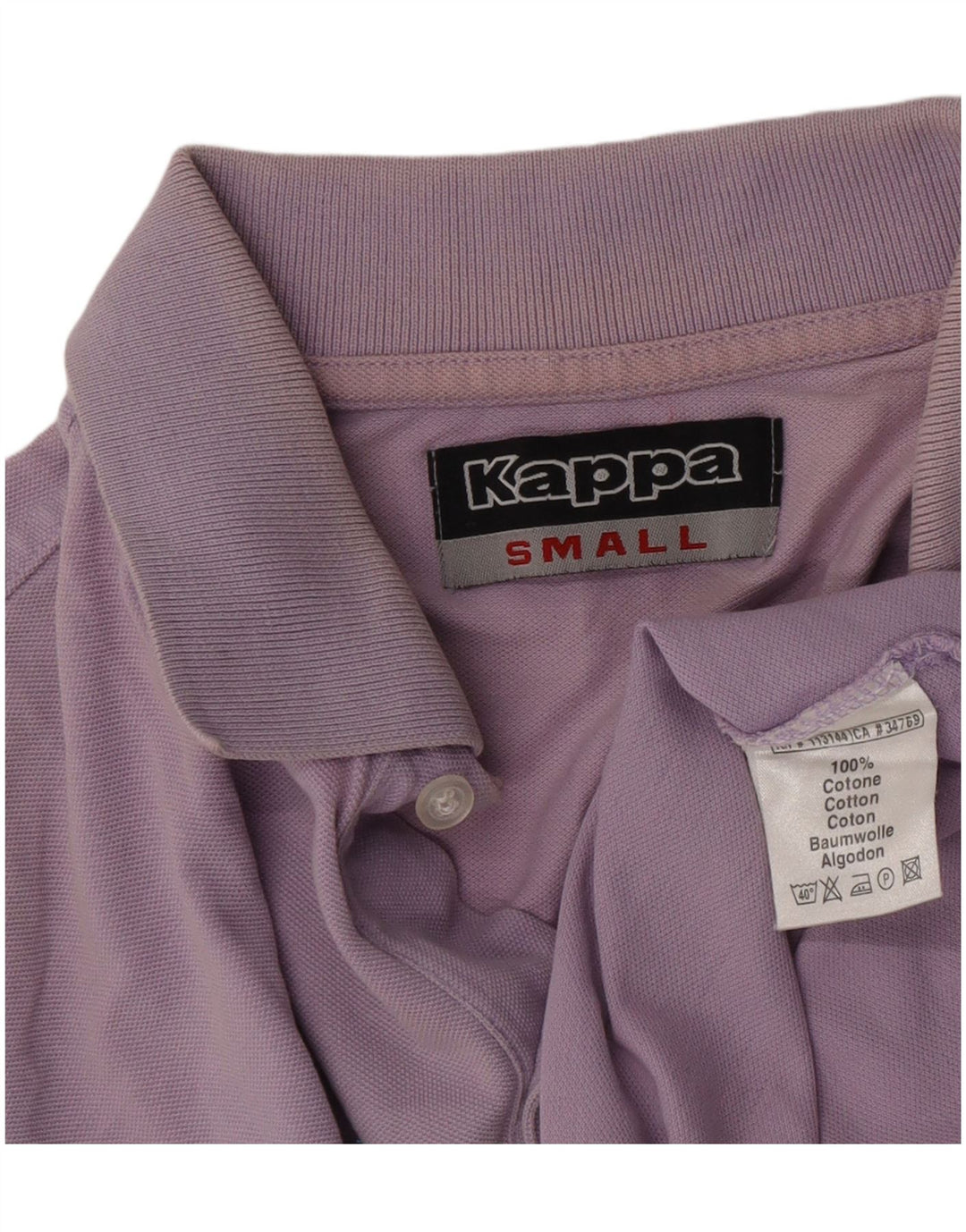 Camisa polo masculina Kappa pequena algodão roxo