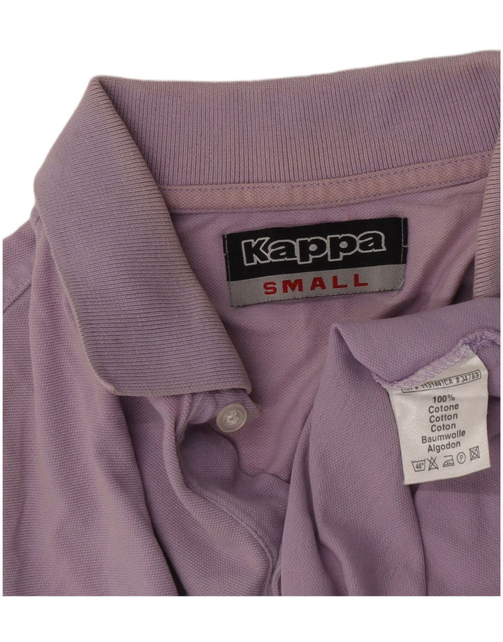 Camisa polo masculina Kappa pequena algodão roxo