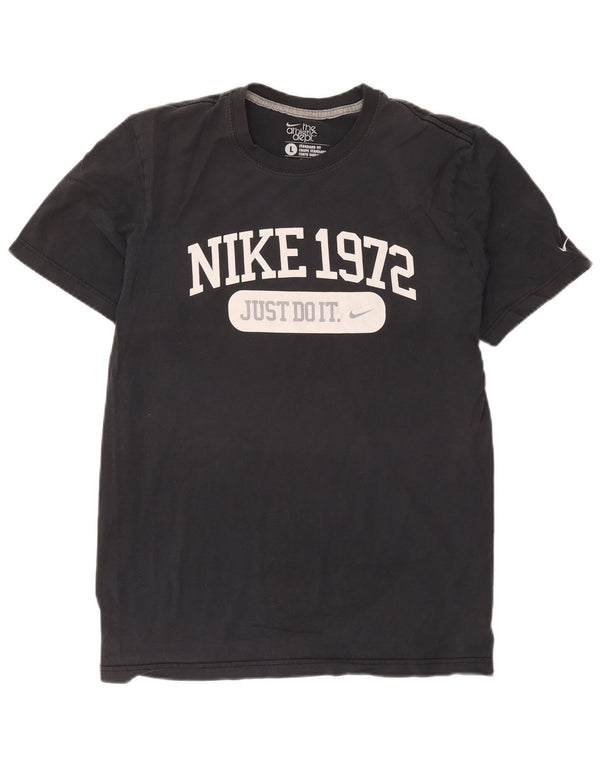 Nike Mens Standard Fit Graphic T-Shirt Top Large Grey