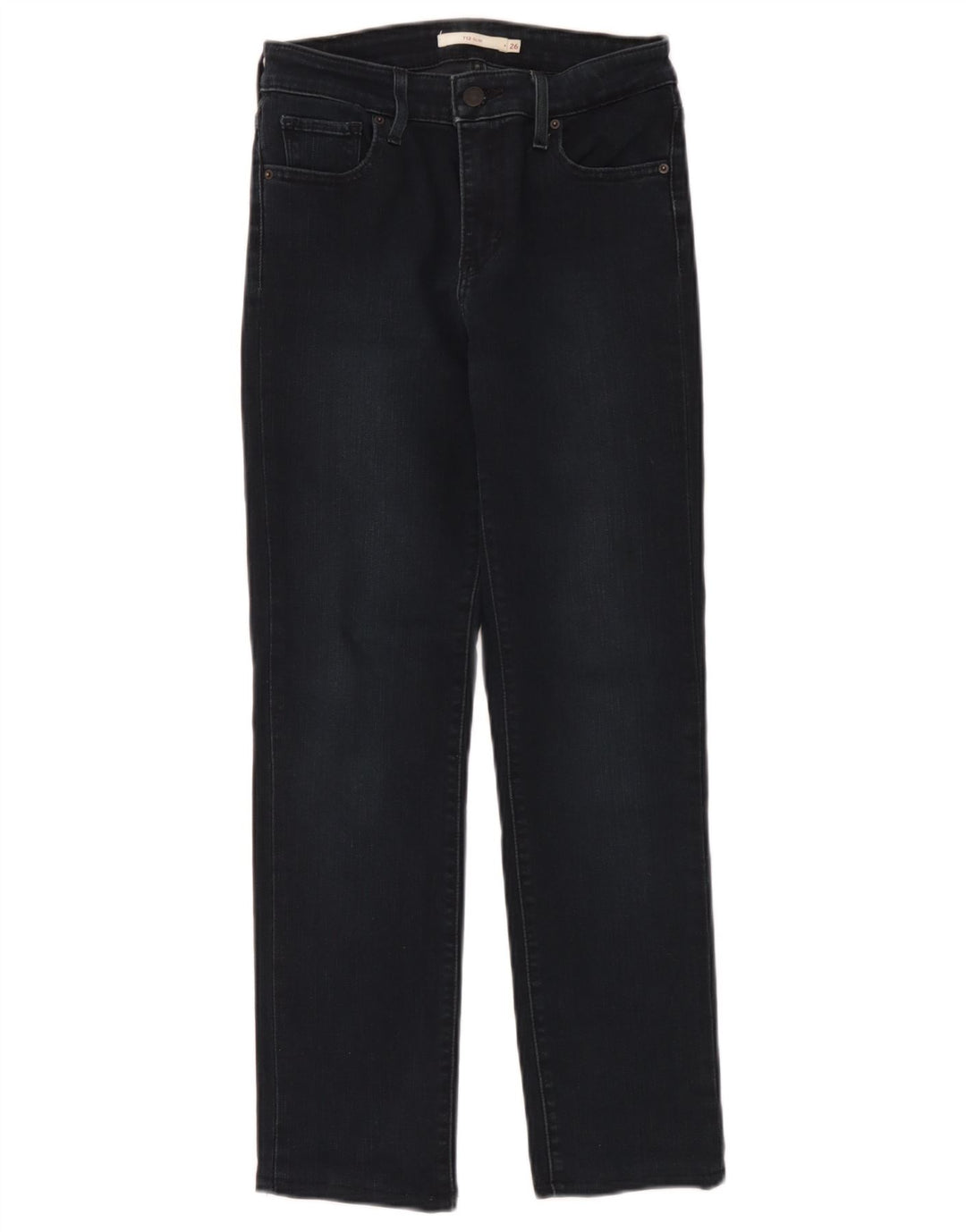 Calça jeans feminina Levi's 712 Slim W26 L27 azul marinho algodão