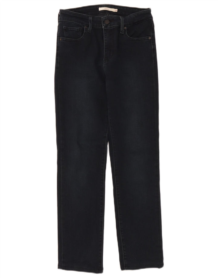 Calça jeans feminina Levi's 712 Slim W26 L27 azul marinho algodão