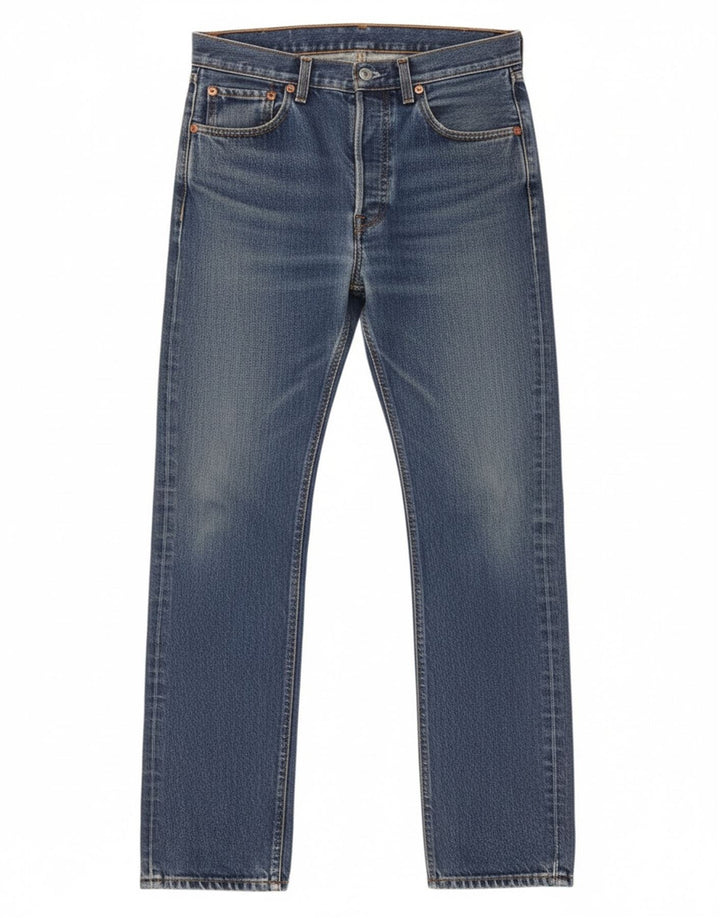 LEVI'S Masculino 515 Straight Jeans W31 L34 Azul Algodão