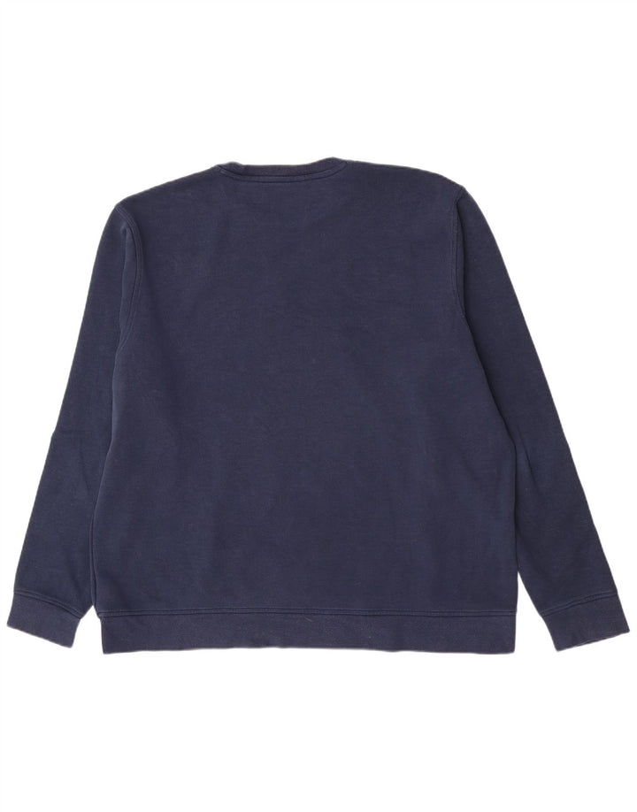 Adidas Mens Regular Fit Moletom Jumper XL Azul Marinho Algodão