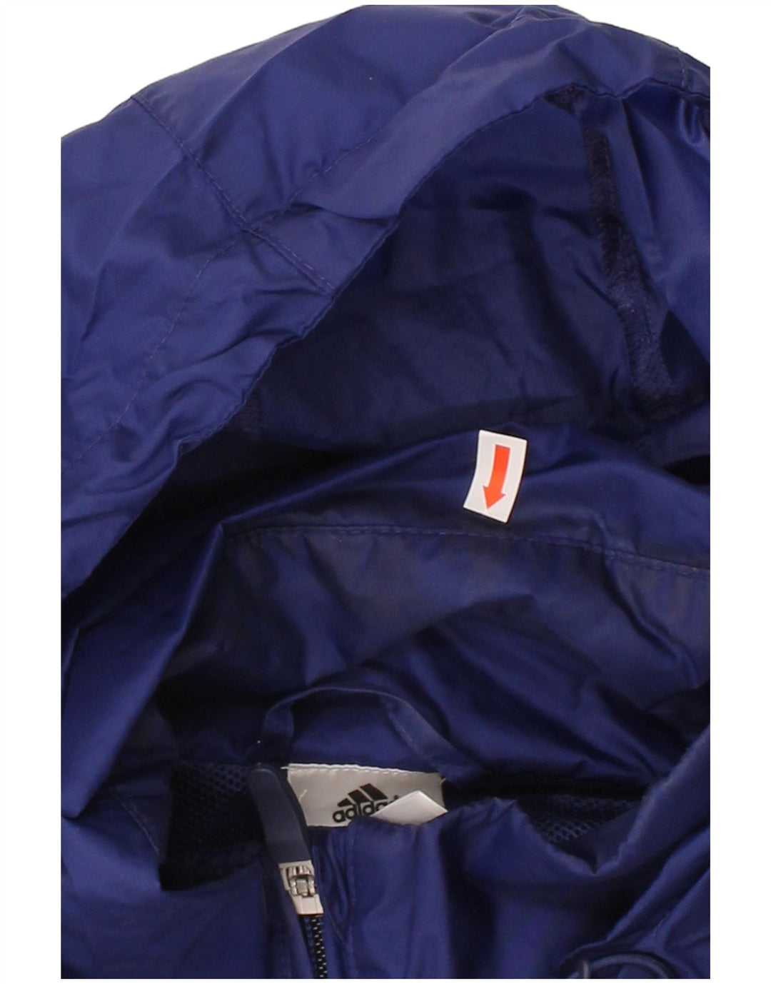 ADIDAS Mens Graphic Rain Jacket UK 38 Médio Azul Marinho