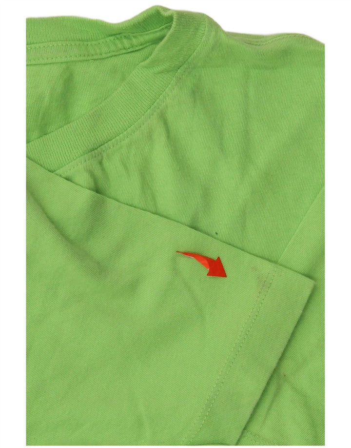 Camiseta feminina PUMA com estampa gráfica UK 14 verde médio