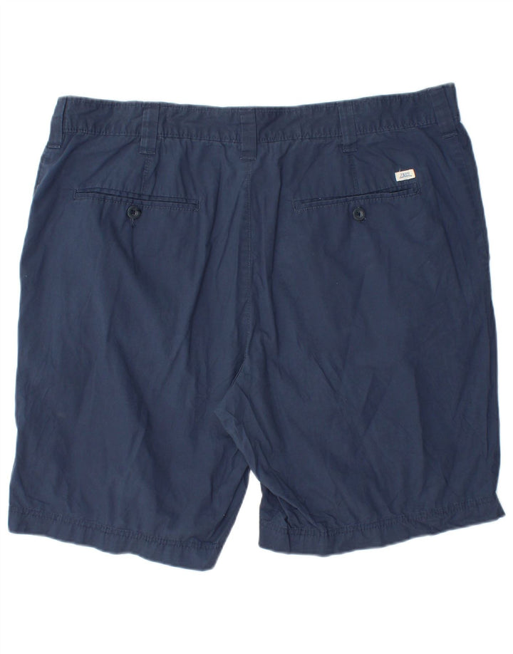 Shorts chino masculino IZOD água salgada W40 XL algodão azul marinho