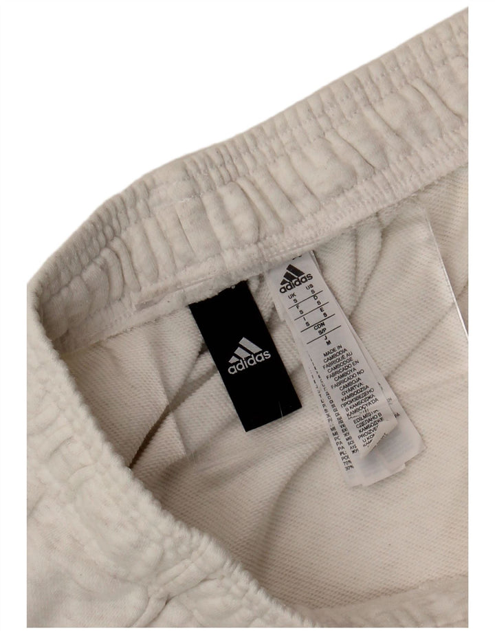 Adidas Mens Sport Shorts Pequeno Algodão Branco