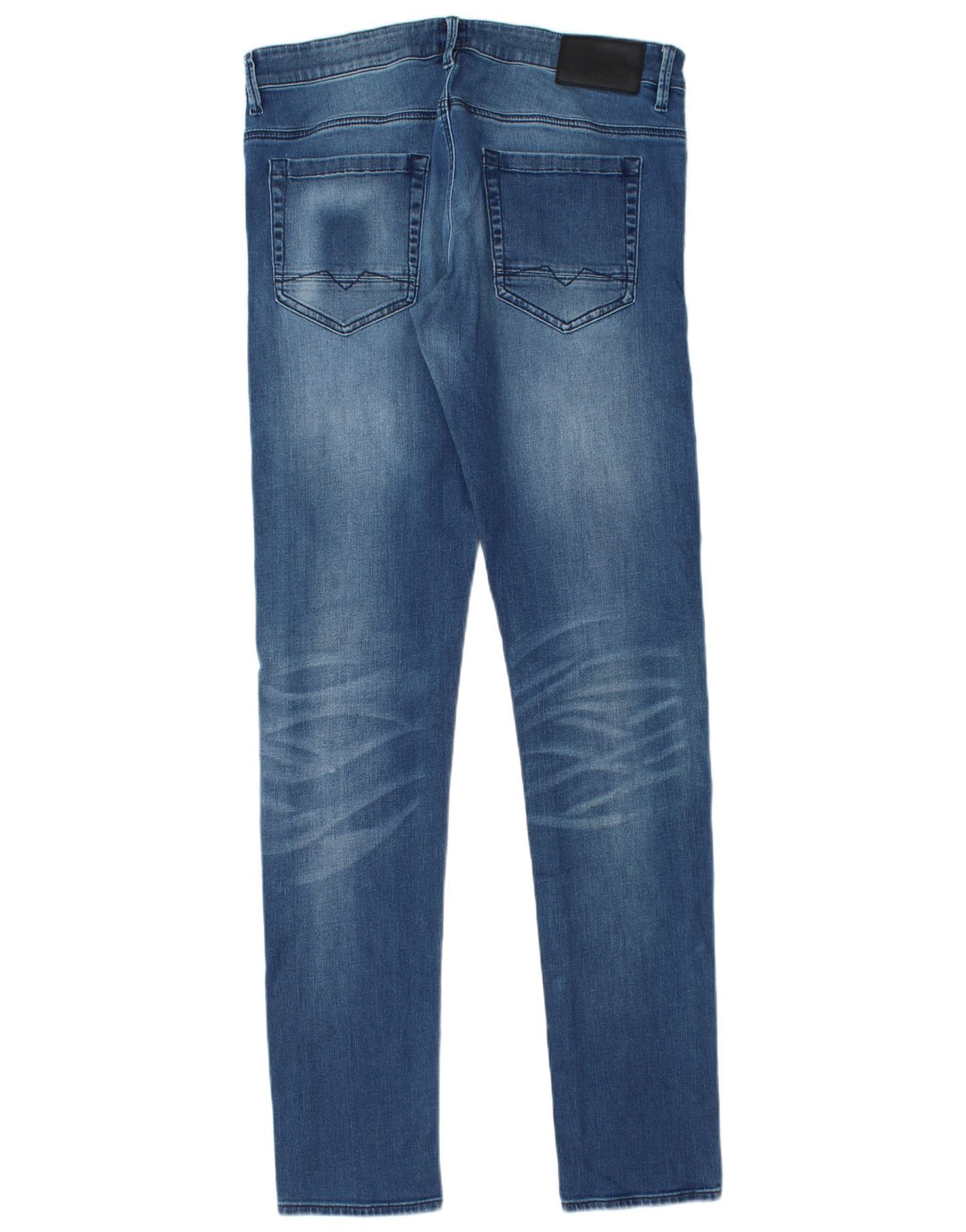 Hugo Boss Mens Skinny Jeans W33 L36 Azul Algodão